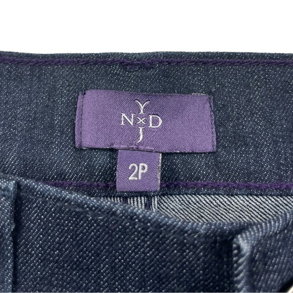 Nydj Dark Rinse Bootcut Jeans Size 2P - Picture 9 of 13